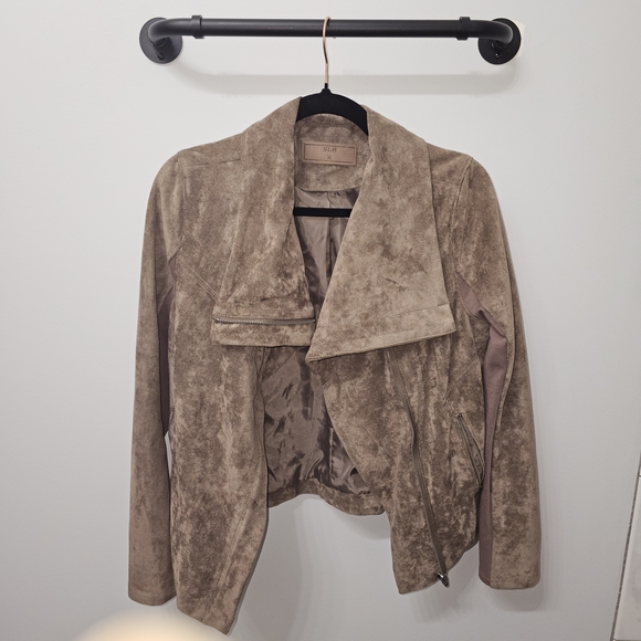 Women's Taupe Teddy Jacket - Picture 2 of 9